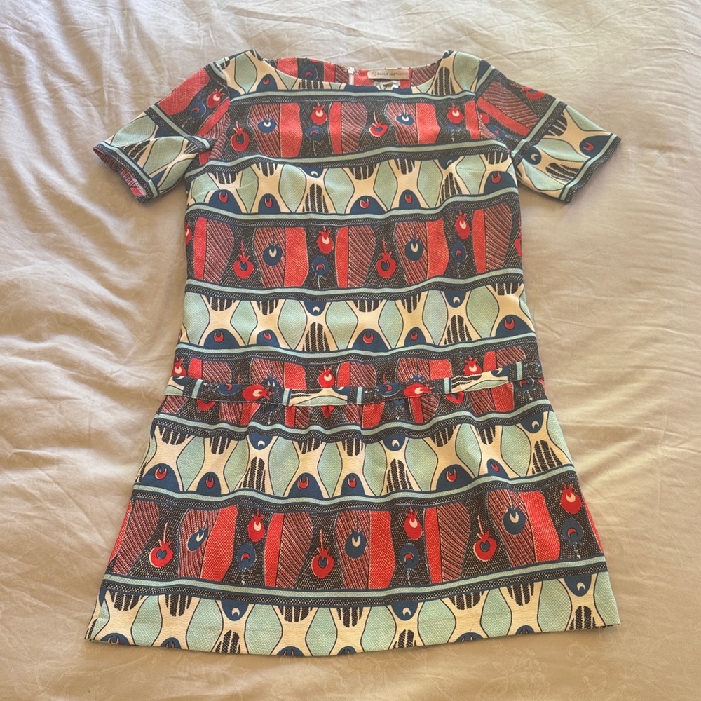 Paul & Joe Sister Red and Blue Patterned Women’s Dress